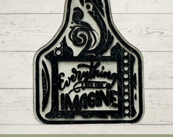 Tooled Leather SVG File Laser, Engrave File for Hat Patch and Outlined to Cut Your Own Patch Design for Laser Cutter Glowforge X-Tool