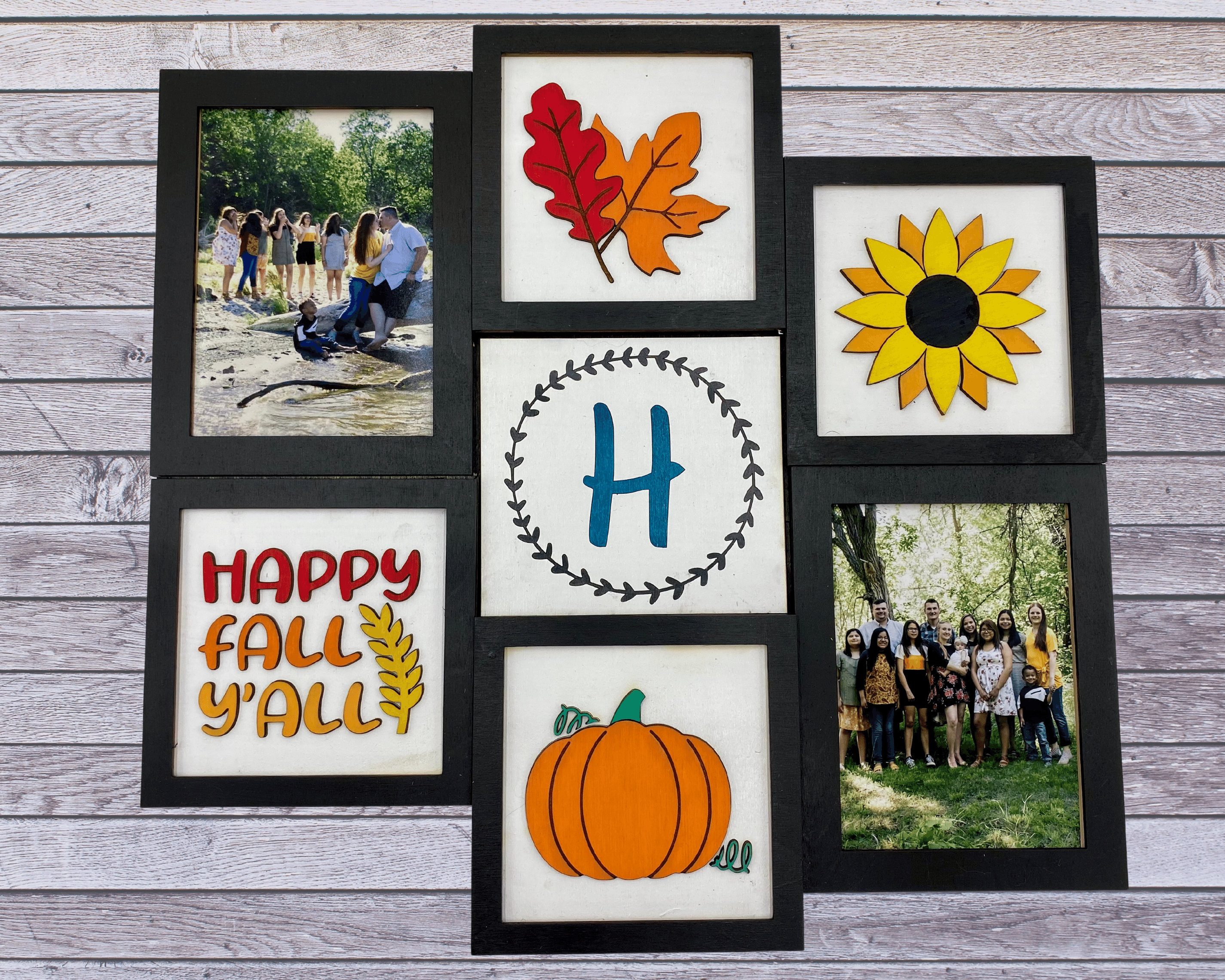 Fall Color Rectangle Frame Svg SVG File Fall Bundle Square Signs for Decor or Interchangeable Collage ...