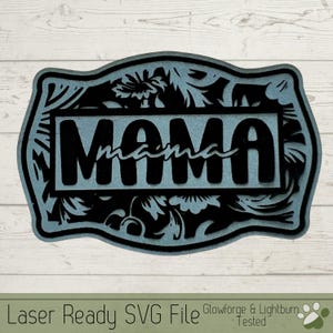 Archivo SVG de cuero repujado con láser, archivo grabado para parche de sombrero y diseño de parche delineado para cortar con cortadora láser Glowforge X-Tool