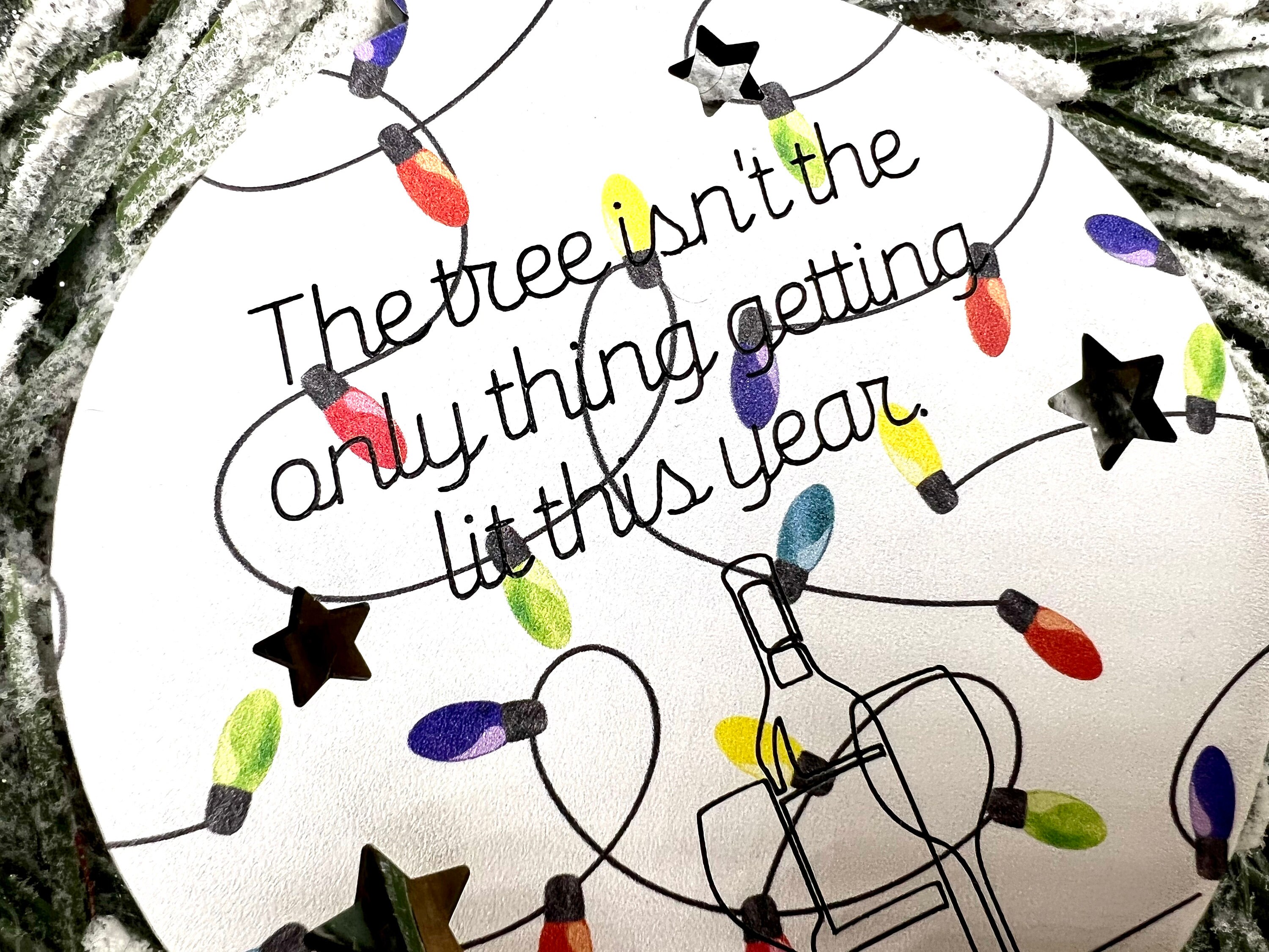 Lit Christmas Ornaments 