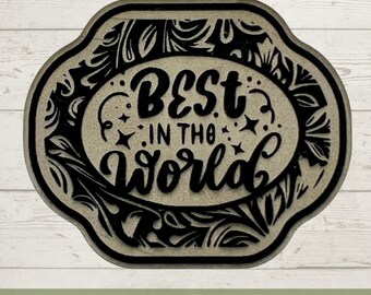 Tooled Leather SVG File Laser, Engrave File for Hat Patch and Outlined to Cut Your Own Patch Design for Laser Cutter Glowforge X-Tool