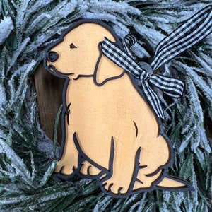 Labrador Retriever Ornament SVG File for Laser Cutters, Dog Glowforge ...