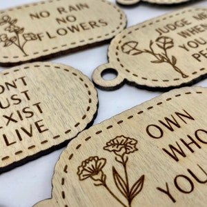 Keychain Bundle SVG File for Glowforge and Laser Cutters, 24 ...