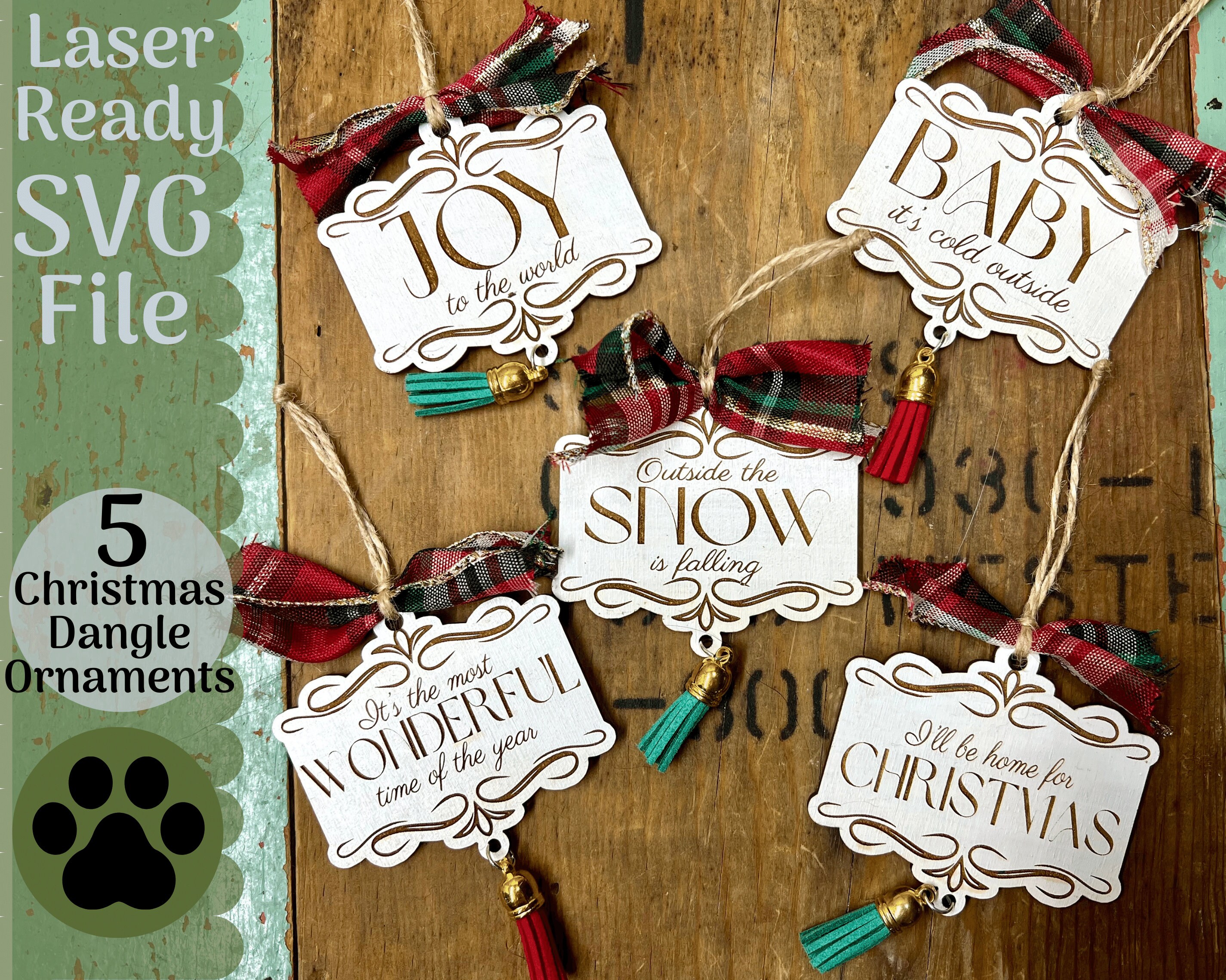 Dangle christmas ornaments