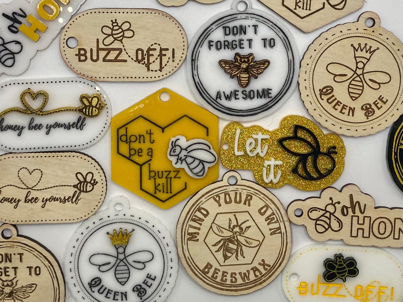 Keychain Bundle SVG File for and Laser Cutters 16 Etsy