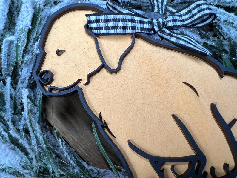 Labrador Retriever Ornament SVG File for Laser Cutters, Dog Glowforge ...
