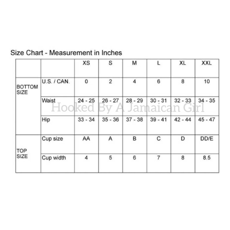 Crochet Jamaican Color Thong Bikini Jamaican Colour Bikini Etsy