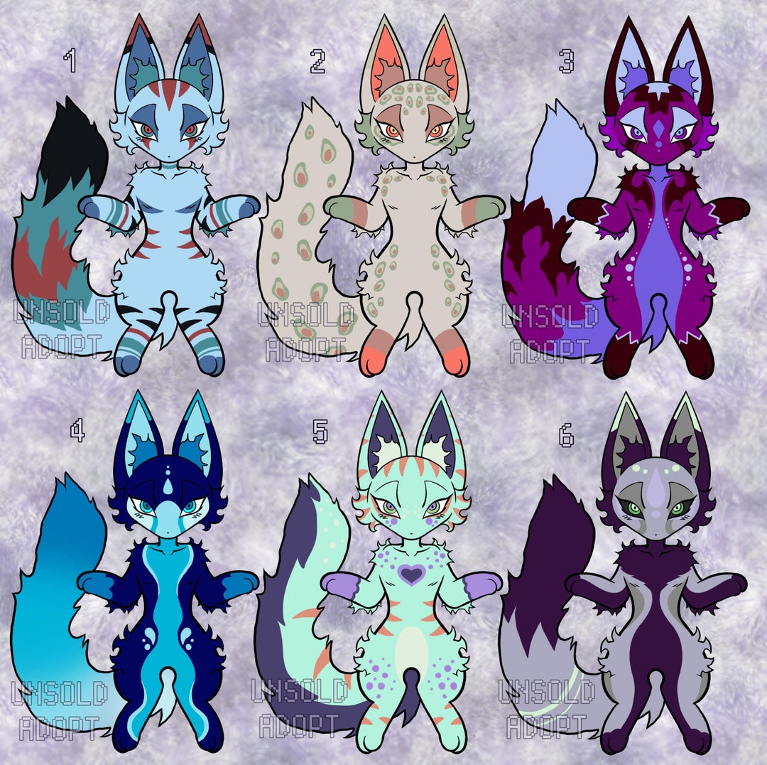 Fox Adaptables Cheap Furry Fox Adoptables Batch - Etsy
