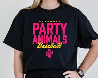 Savannah bananas Party Animals Shirt, Baseball Lover Gift Shirt, Coastal Plain T-shirt, Grayson Stadium Tee, Adult Shirt , Youth Shirt