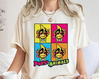 Savannah Bananas Warhol Party Animals T-shirt, Baseball Lover Gift Shirt, Grayson Stadium Tee, Adult Shirt , Youth Shirt