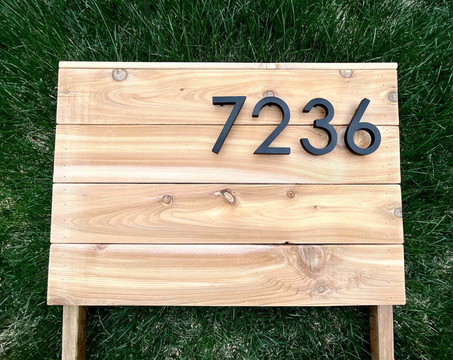 Cedar Yard Address Sign Etsy