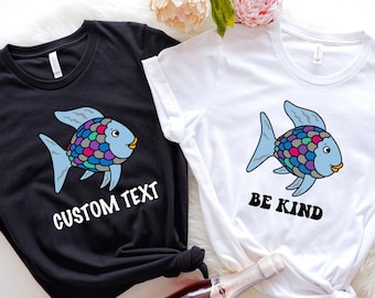 Rainbow Scale Fish Shirt: Teacher Book Parody Tee