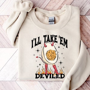 Deviled Egg Sweatshirt: Halloween Thanksgiving Shirt