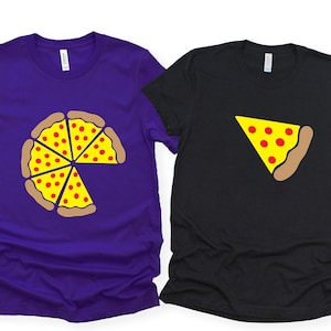 Pizza Slice Couple Matching T-Shirts: Funny Valentine&#39;s Day Shirts
