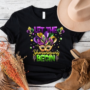 Let The Shenanigans Begin shirt, Mardi Gras shirt, Purple Green Gold mardi Gras ,Mardi Gras Celebration Shirt, Mardi Gras Carnival shirt,