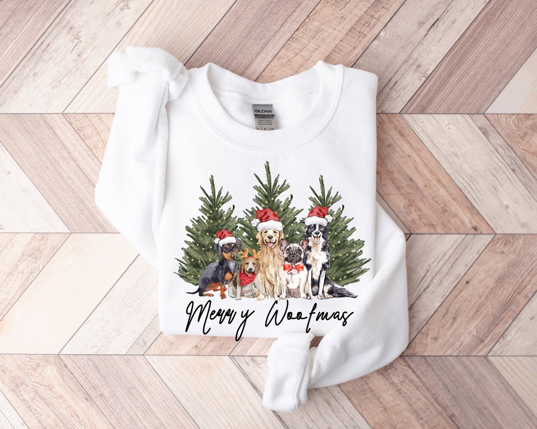 Christmas Dogs Sweatshirt, Dog Lover Sweater, Holiday Sweater