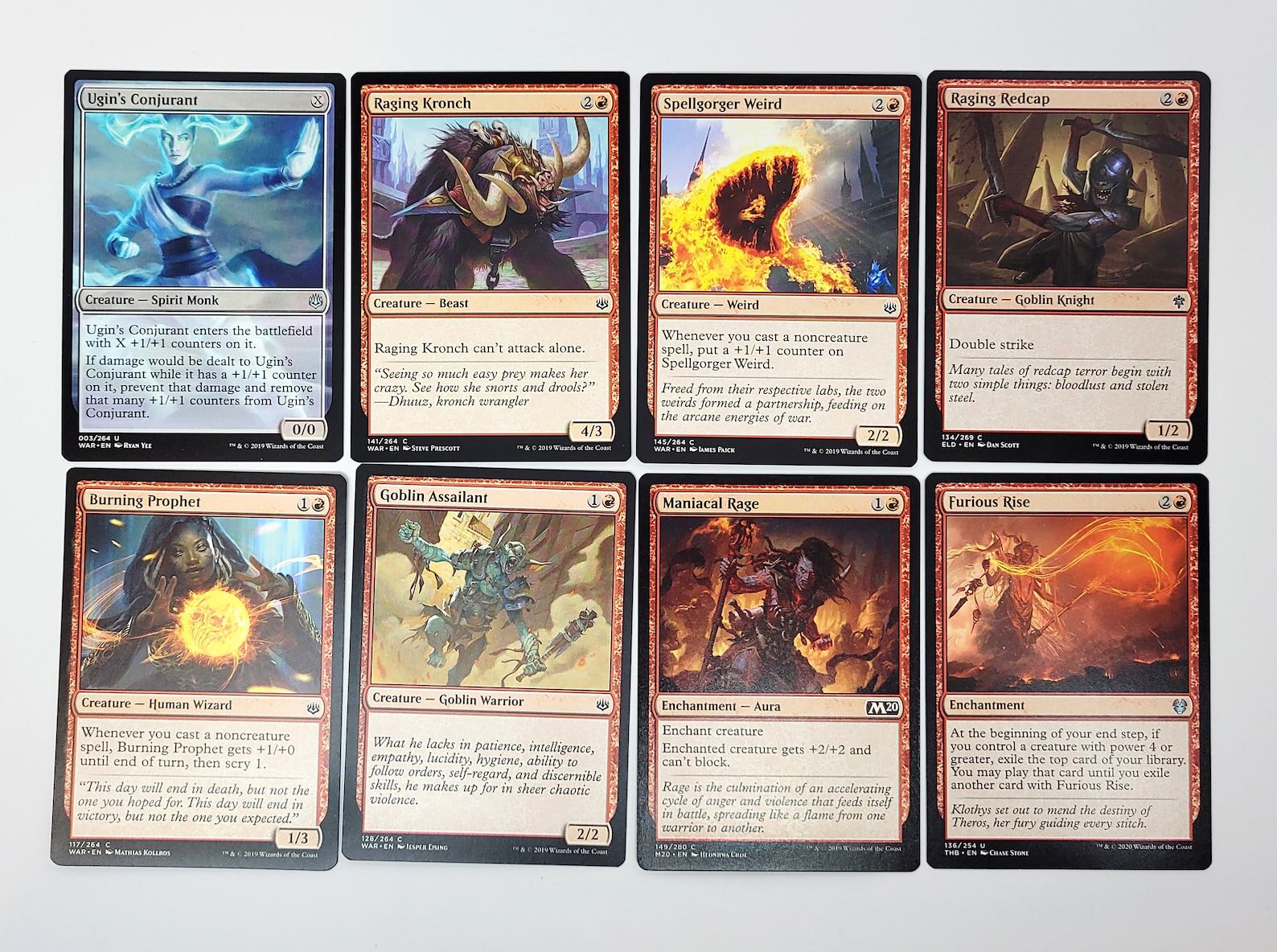 MTG Red Deck with Box Ready to Play Magic The Gathering Etsy