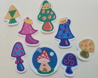 The Whole Forest Mushroom Sticker Collection