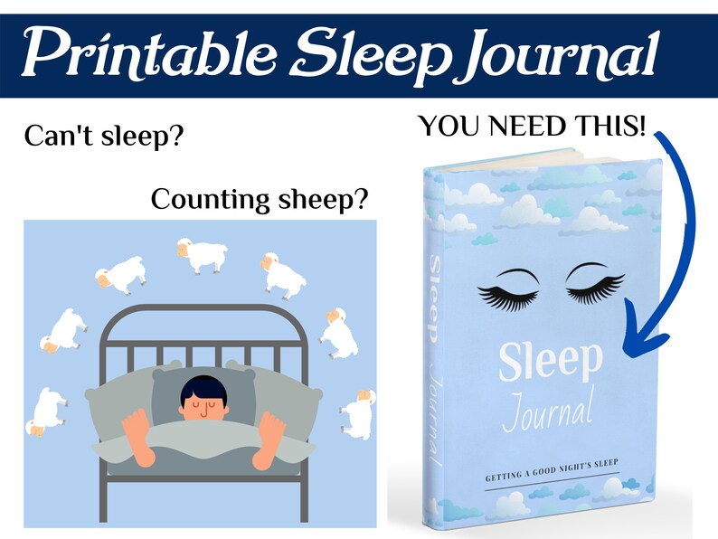 Sleep Journal Printable | Tips for A Good Night's Sleep | Bedtime ...