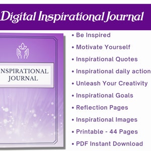 Inspirational Journal | Digital Notebook | Instant Download |