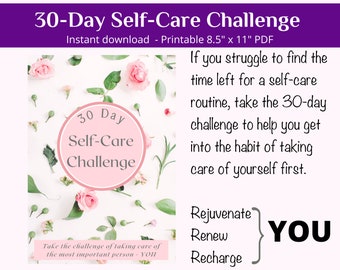 30 Day Self Care Challenge | PDF Printable | Goodnotes Digital ...