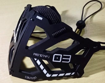 Cyberpunk Techwear Mask Protector X-03