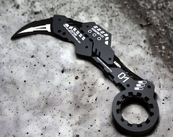 Cyberpunk Techwear Dummy Folding Armor Karambit-01