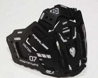 Cyberpunk Techwear Mask Protector : Skeleton 07