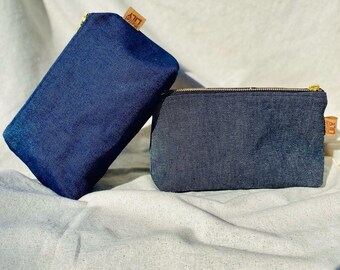 denim pouches