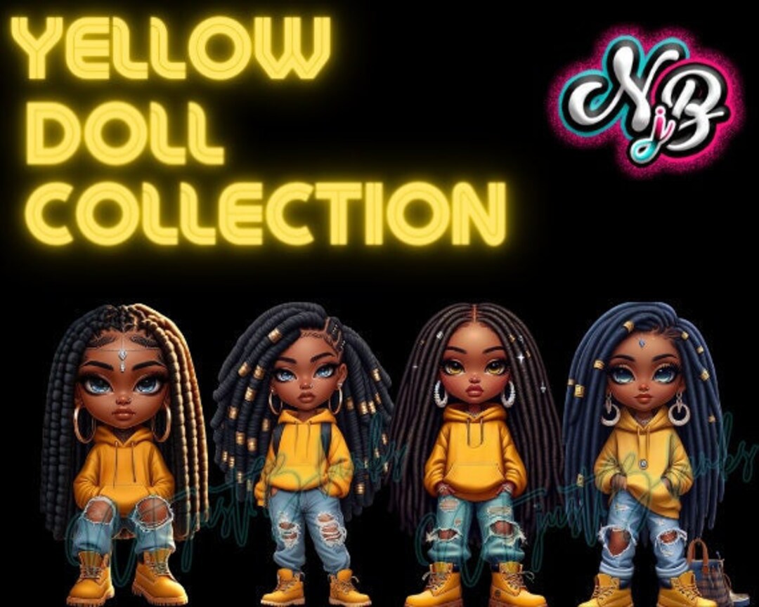 Yellow Doll Chibi Cuties Collection | PNG | Chibi Woman - Etsy