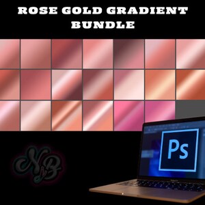 Rose Gold Gradient Bundle | Photoshop Gradient