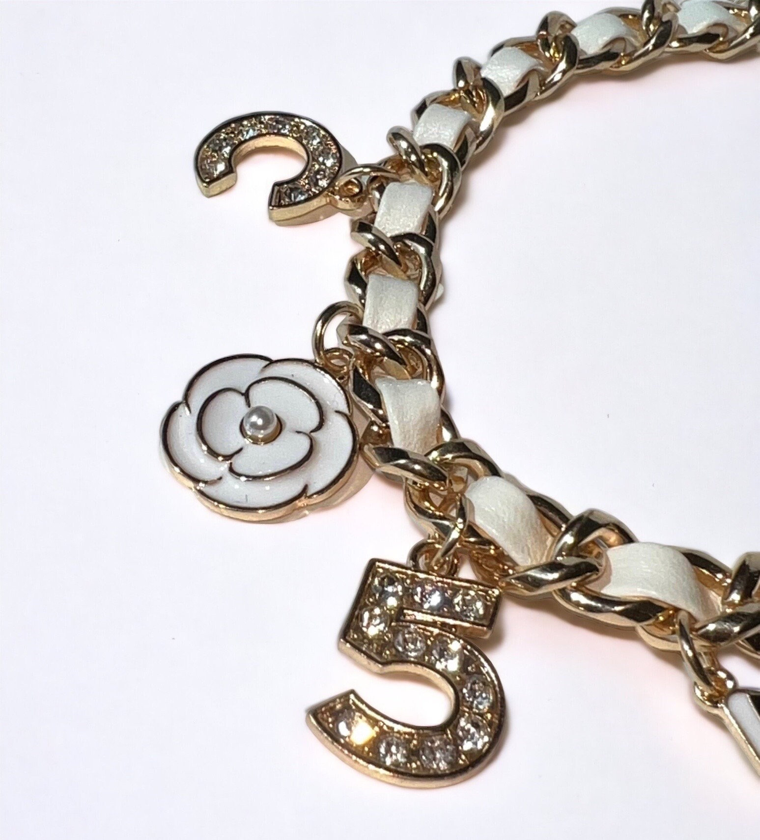 chanel gold charm bracelet