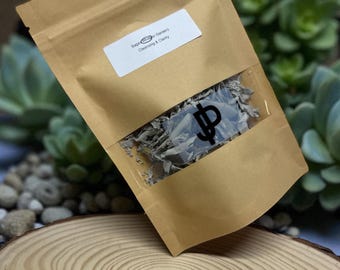 White Sage (Salvia apiana) – Loose Herb for Smoke Cleansing, Purification & Energy Clearing 1oz.