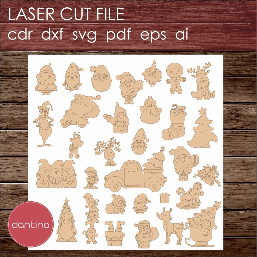 Magical Christmas Laser Cutting Files Dxf Cdr Svg Ai Pdf - Etsy