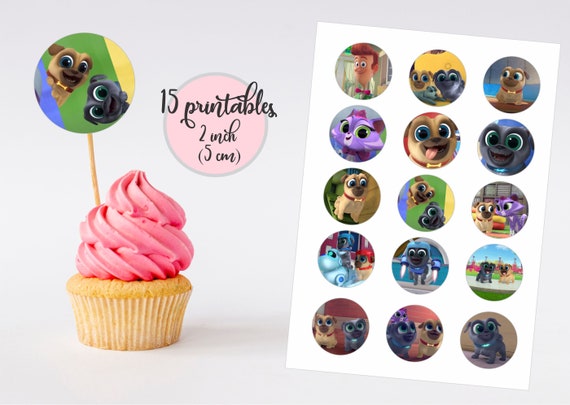 Puppy Dog Pals Cupcake Toppers Printable PDF 2 Inch | Etsy