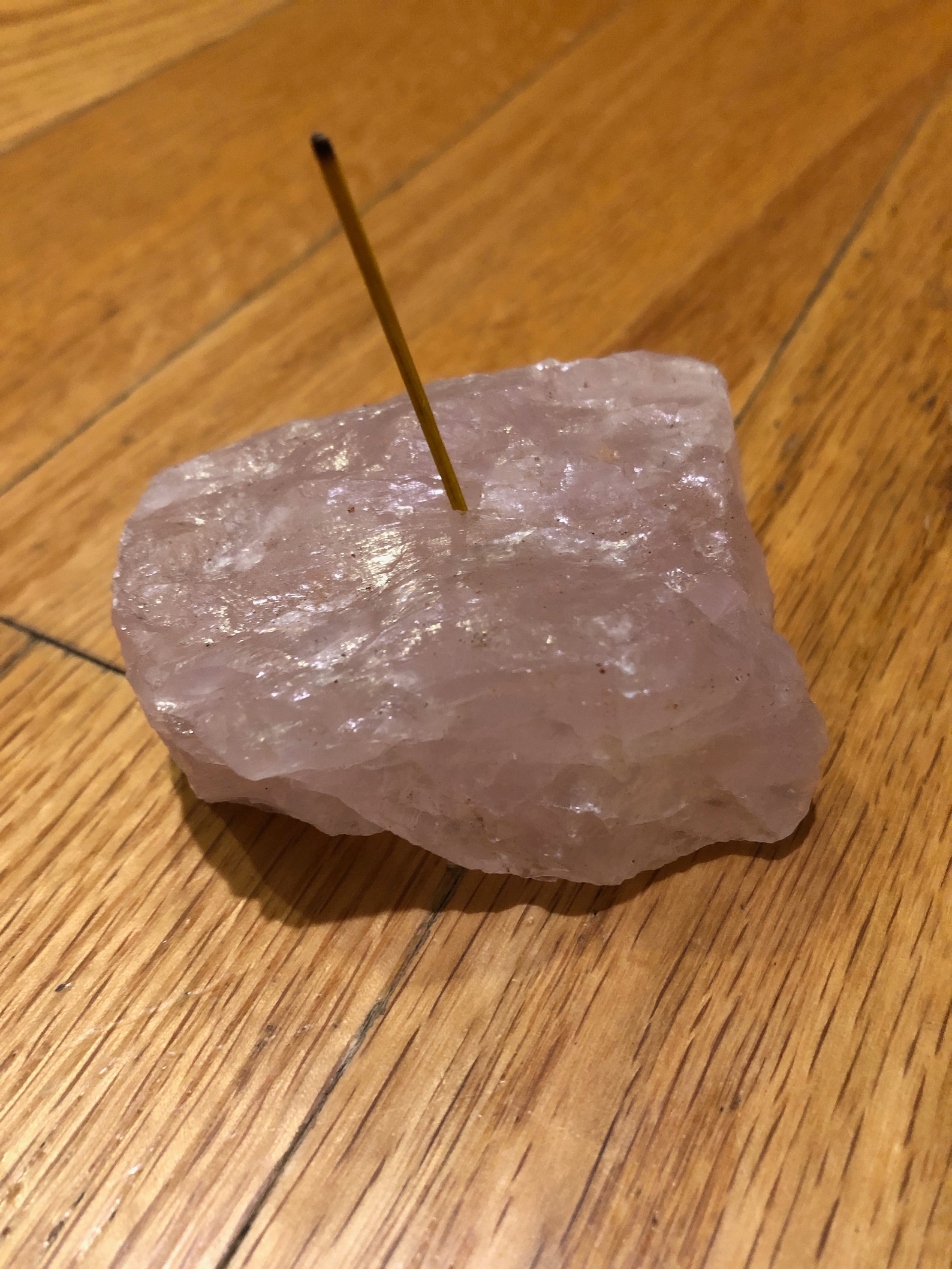 Rose Quartz Crystal Incense Holder cristal natural gemstone Etsy
