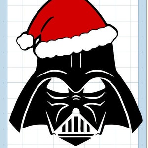 Natale Darth Vader Star Wars SVG Cricut Silhouette Glowforge