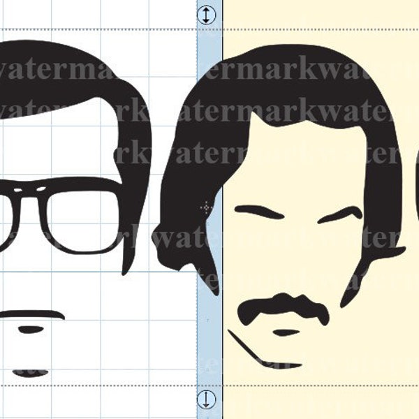 Anchorman Ron Burgundy  KVWN Channel 4 News Team  SVG PNG Cricut Silhouette Glowforge