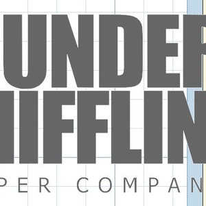 Dunder Mifflin Paper Company Logo SVG JPEG PNG Files 