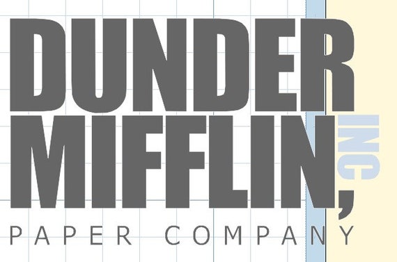 INSTANT DOWNLOAD Dunder Mifflin Logo Svg Jpeg Dxf and Png 