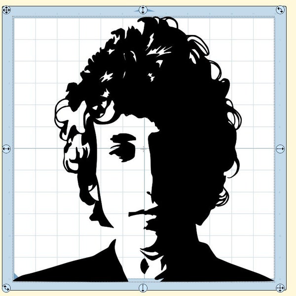 Bob Dylan SVG Cricut Silhouette Glowforge