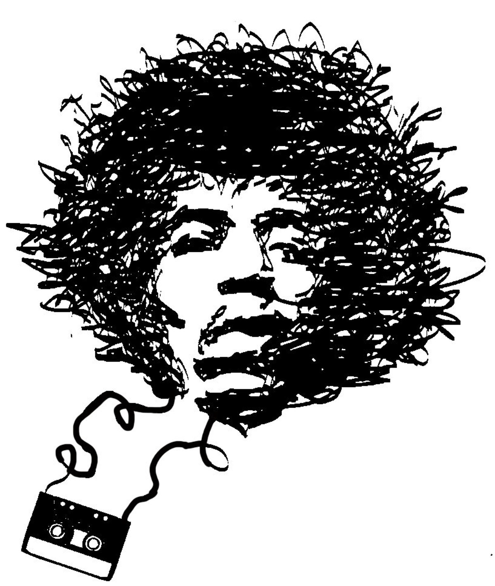 Jimi Hendrix Stencils SVG PDF JPEG Cricut Silhouette Glowforge - Etsy