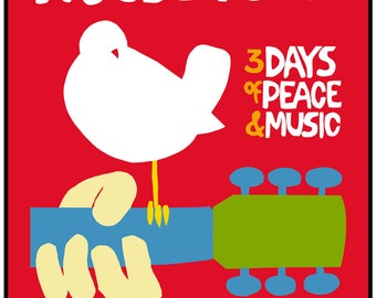 Woodstock 1969  SVG Cricut Silhouette Glowforge 5 Layered
