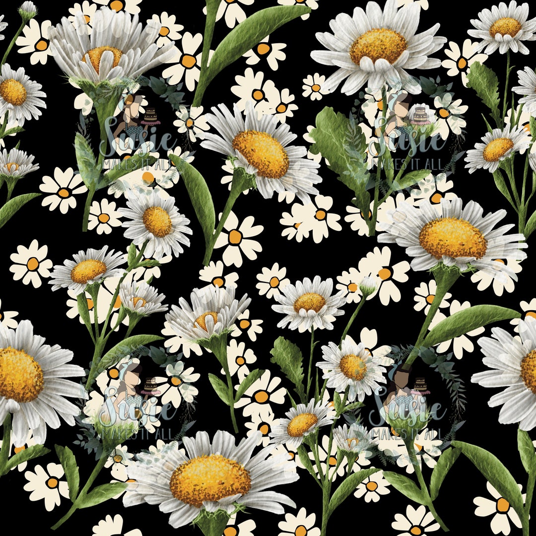 Floral Daisy Seamless File - Etsy