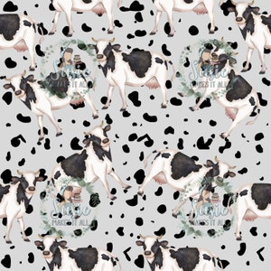 cows on grey seamless file