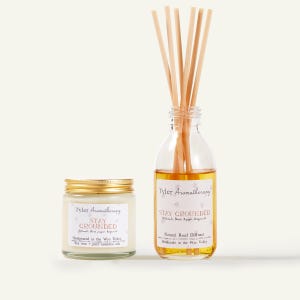 Kaars aromatherapie en pure essentiële oliën, vegan sojakaars, rietverspreider etherische olie, patchoeli