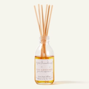 Stay Grounded-stemmingsverspreider | natuurlijke rietverspreider | huisgeur | stemmingsverbeterende geur | handgemaakte diffuser | cadeau voor thuis