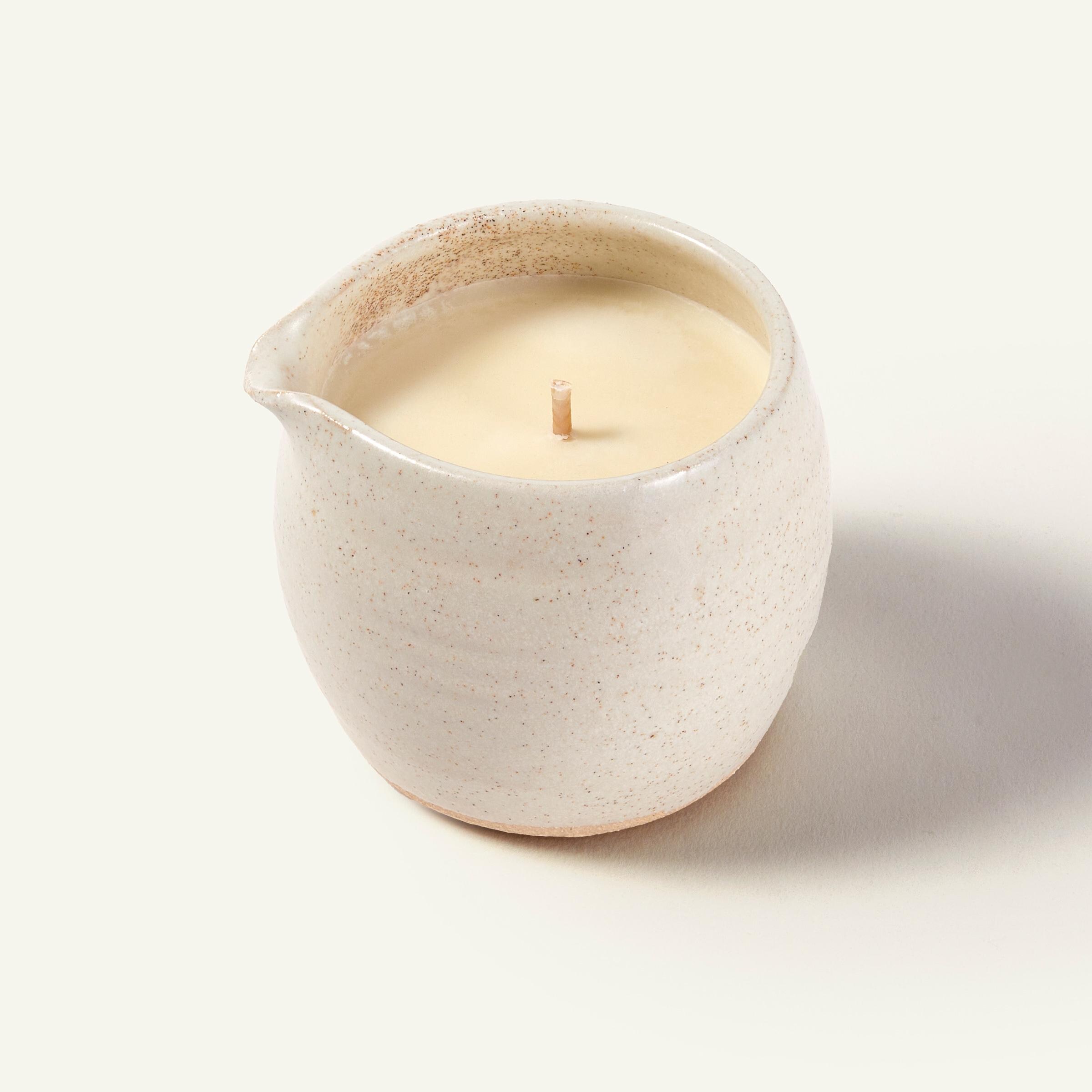 Hygge ceramic massage candle | pure essential oils | gift for self care | vegan skincare | handmade spa gift