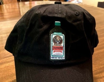 Jagermeister Hat rare baseball hat with embroidered jager bottle - New