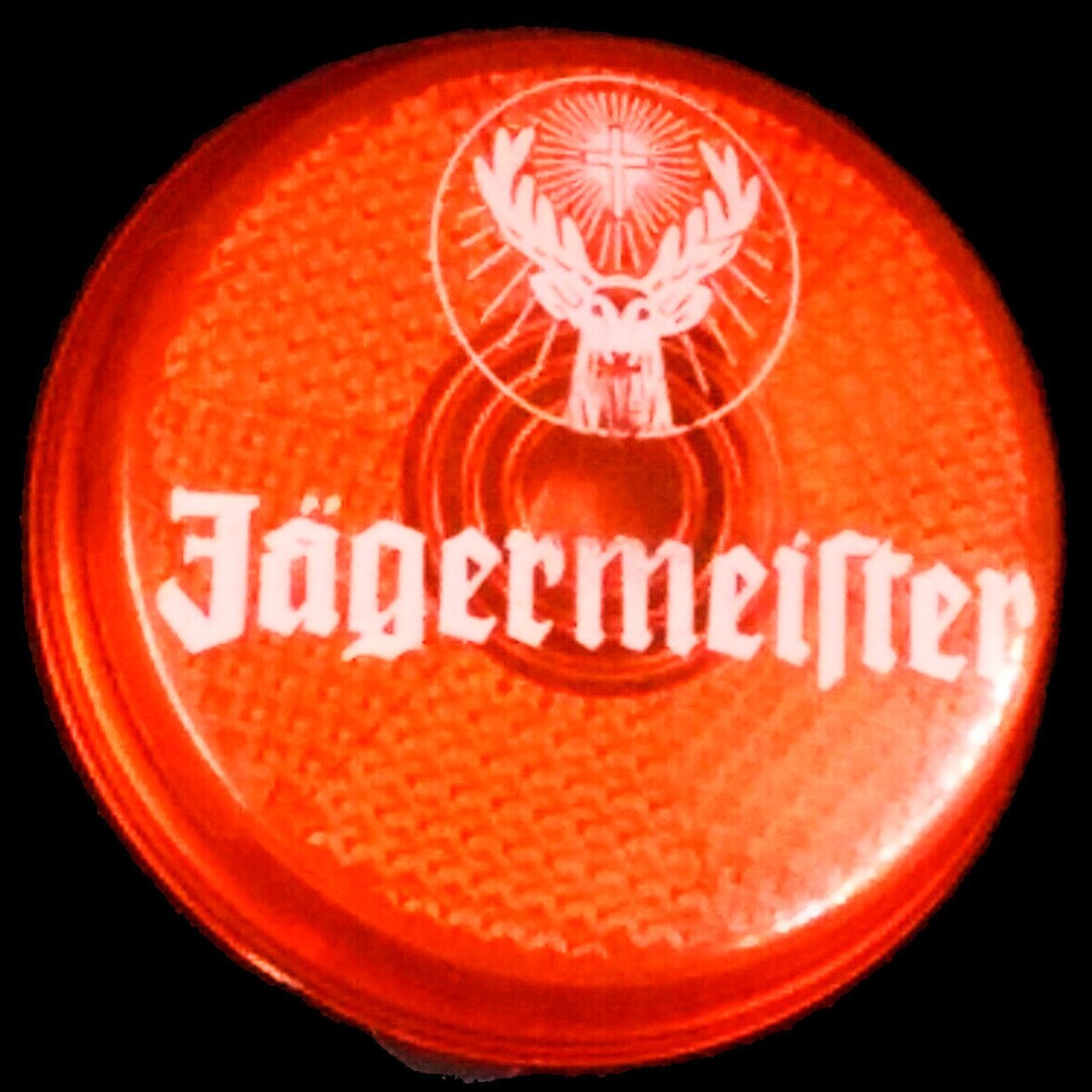 Pair of Flashing LED Jagermeister Light up Orange Pin / Button Etsy
